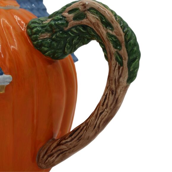 Vintage Teapot Peter Peter Pumpkin Eater Dept 56 Fairy Tale Garden Fall Decor - Picture 5 of 11